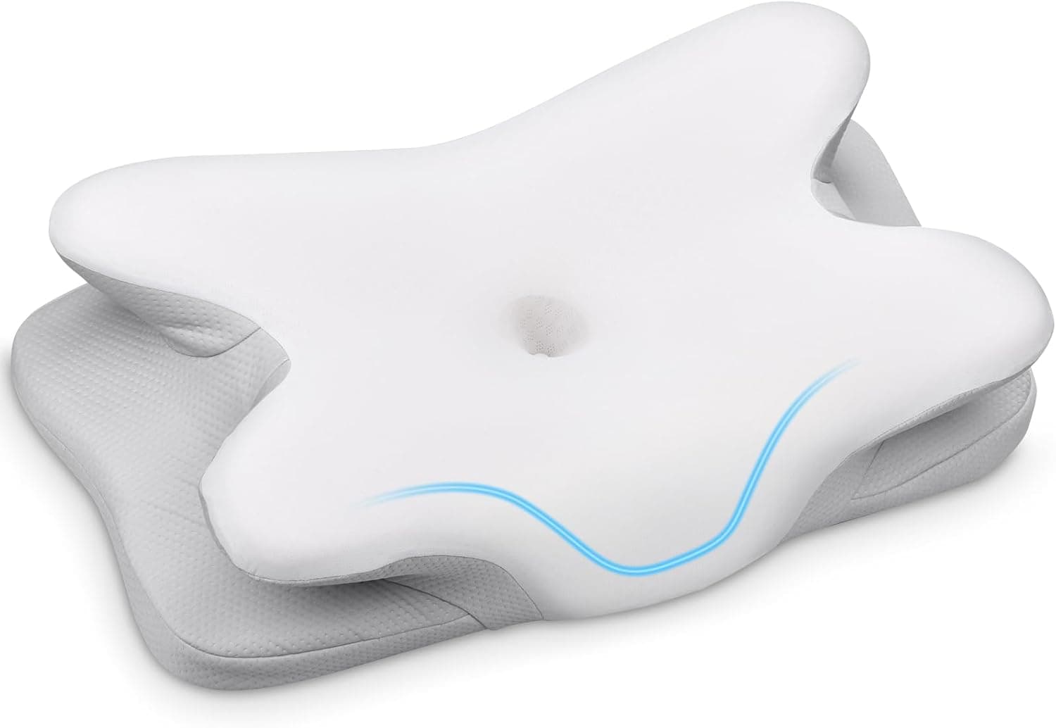 Ehomfory Cuscino Cervicale ergonomico 67x37x9/12 cm 🛏️