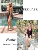 Thumbnail 3 de Ekouaer Copricostume da spiaggia in maglia con frange 👙