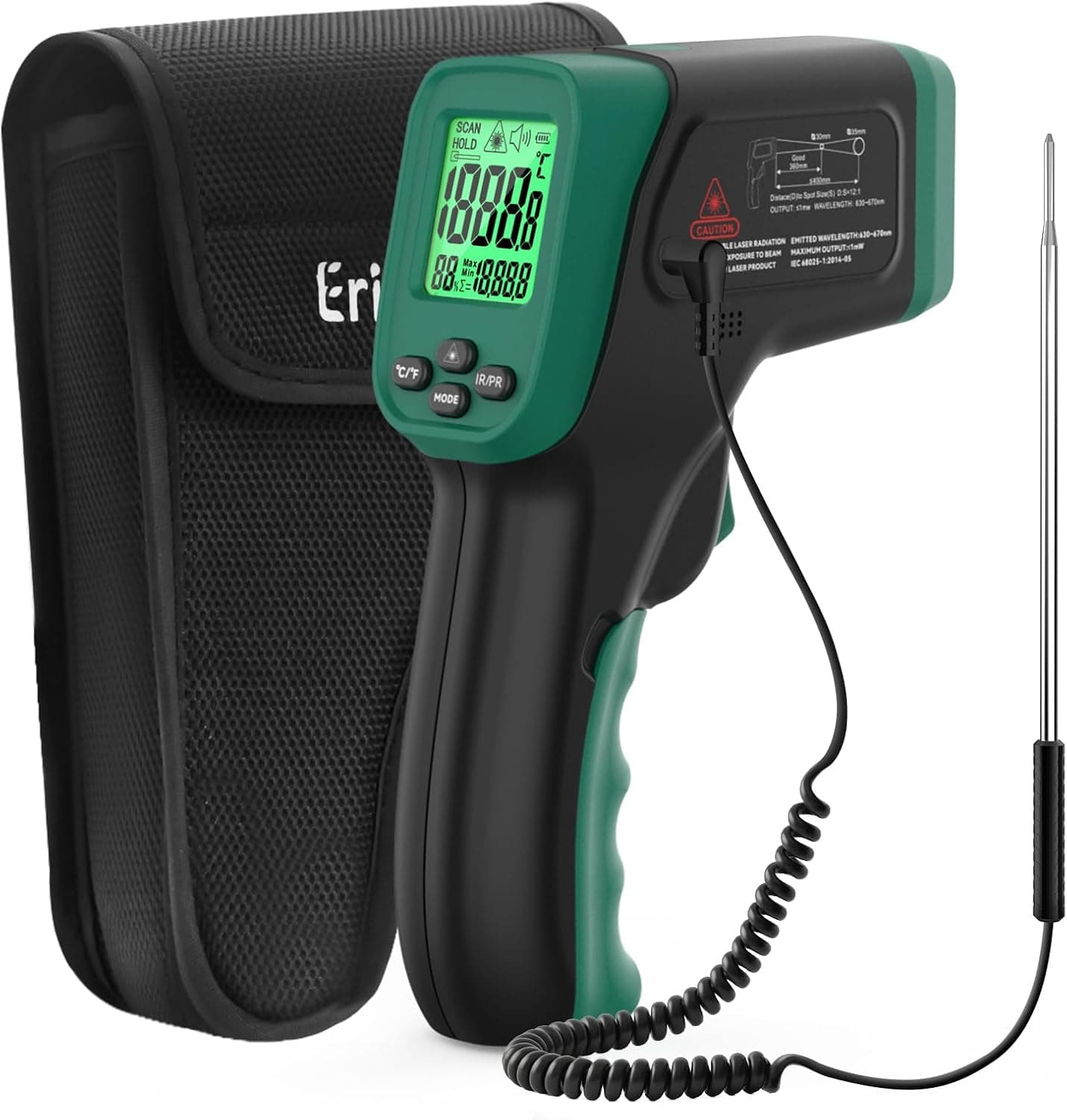 ERICKHILL Termometro a infrarossi da -50 °C a 800 °C 🌡️