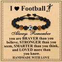 Thumbnail 3 de Esmoly Bracciale Uomo Pietre Naturali braccialetto regolabile 🎽