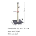 Thumbnail 1 de Eyeleaf Tiragraffi per gatti 80 cm in sisal naturale 🐱