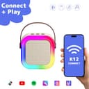 Thumbnail 2 de Fede Karaoke per bambini con 2 microfoni Bluetooth, età 3–12 anni 🎤