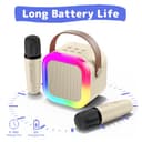 Thumbnail 7 de Fede Karaoke per bambini con 2 microfoni Bluetooth, età 3–12 anni 🎤