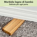 Thumbnail 5 de Set 2 fermaporta in bambù antiscivolo per pavimento 🪵