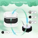 Thumbnail 2 de Filtri di ricambio per fontana gatti 3,2L – 4 carbone + 4 schiuma 🐾