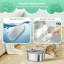 Thumbnail 4 de Filtri di ricambio per fontana gatti 3,2L – 4 carbone + 4 schiuma 🐾
