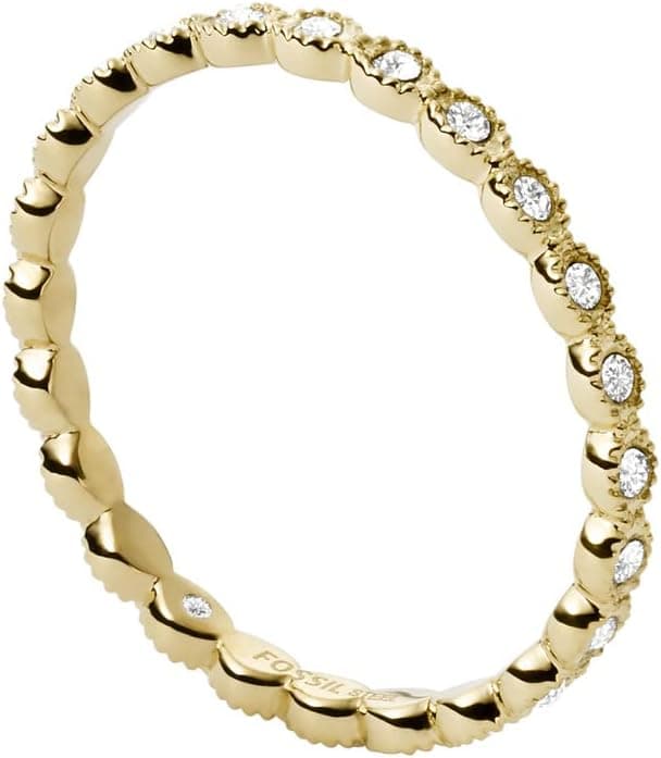 Fossil Anello eternity da donna in acciaio inox 💍