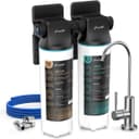 Thumbnail principal de Frizzlife DW10F sistema di filtraggio acqua sotto lavello con rubinetto in nichel spazzolato 🚰