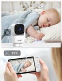 Thumbnail 3 de GHB Baby Monitor 5" con telecamera rotante 350° e audio 🎥
