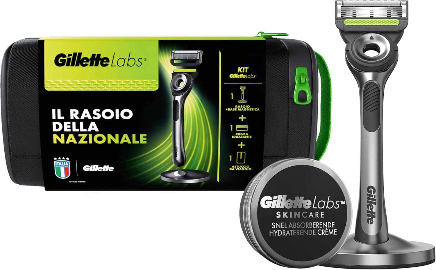 Gillette LABS Rasoio manuale con base magnetica e custodia 🪒