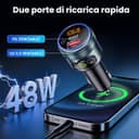 Thumbnail 1 de GizmoVine Trasmettitore FM per auto con Bluetooth 5.3 🚗