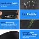 Thumbnail 4 de Gomitiera per epicondilite M, tutore sportivo nero 🎽