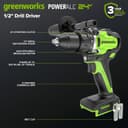 Thumbnail 4 de Greenworks DD590 Trapano a percussione 90 Nm 🔧