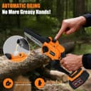 Thumbnail 4 de Grenintol Mini Motosega a Batteria 6" 6000mAh, 1000W per giardino 🪚