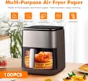 Thumbnail 1 de GRIFEMA Carta da forno per friggitrice ad aria 100 pezzi 🧺