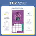 Thumbnail 2 de Grupo Erik Calendario da muro 2026 30x30 cm 📅