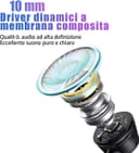 Thumbnail 4 de HOISTAC Cuffie USB‑C in ear con microfono (Oro Nero) 🎧