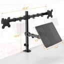 Thumbnail 5 de HUANUO Braccio doppio per monitor e laptop 13–27" 💻