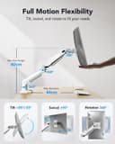 Thumbnail 3 de HUANUO Supporto monitor regolabile 13–32" VESA 75/100 📺