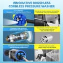 Thumbnail 4 de Idropulitrice portatile senza fili 30 livelli di pressione 🧰