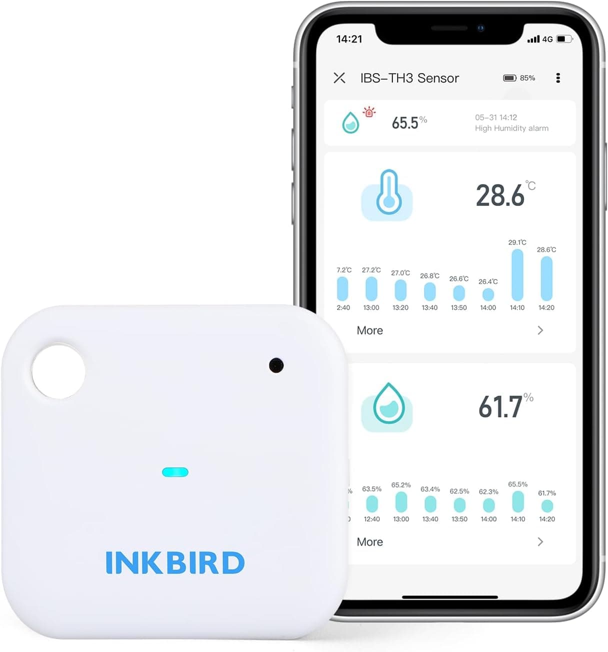 Inkbird Termometro e igrometro Wi‑Fi per ambiente 📟