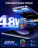 Thumbnail 3 de ISEYOU Trasmettitore FM Bluetooth per auto con ricarica 30W 📻