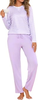 Thumbnail 3 de Jahetuul Pigiama donna lungo in cotone, taglia S–3XL 👚