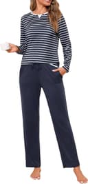 Thumbnail 4 de Jahetuul Pigiama donna lungo in cotone, taglia S–3XL 👚