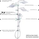 Thumbnail 4 de JOHO 304 Colonna doccia in acciaio inox 304 con soffione 30×30 cm 🚿