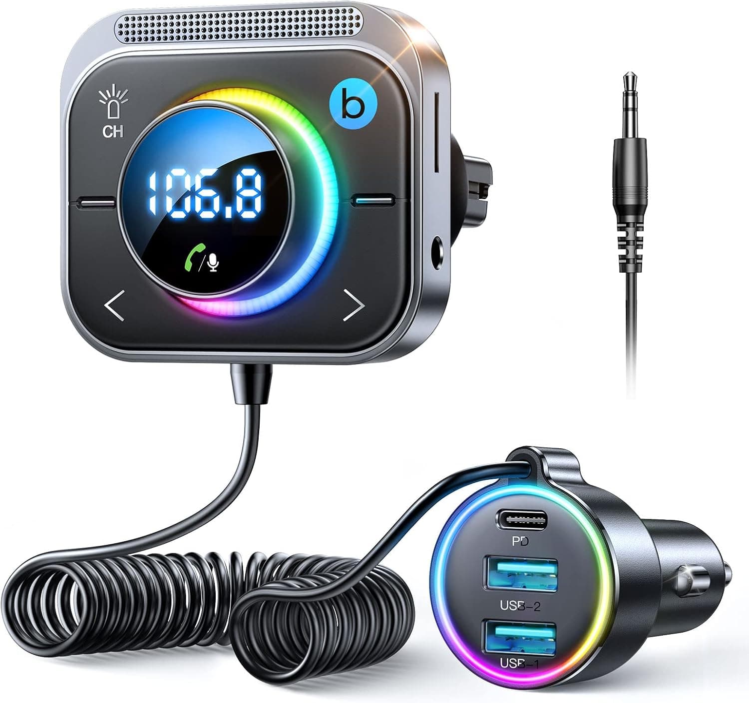 JOYROOM 96W Trasmettitore Bluetooth per auto 60W PD 🎧