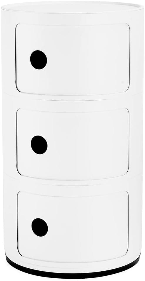 Kartell Componibili Recycled mobile contenitore 3 elementi bianco mat 🪑