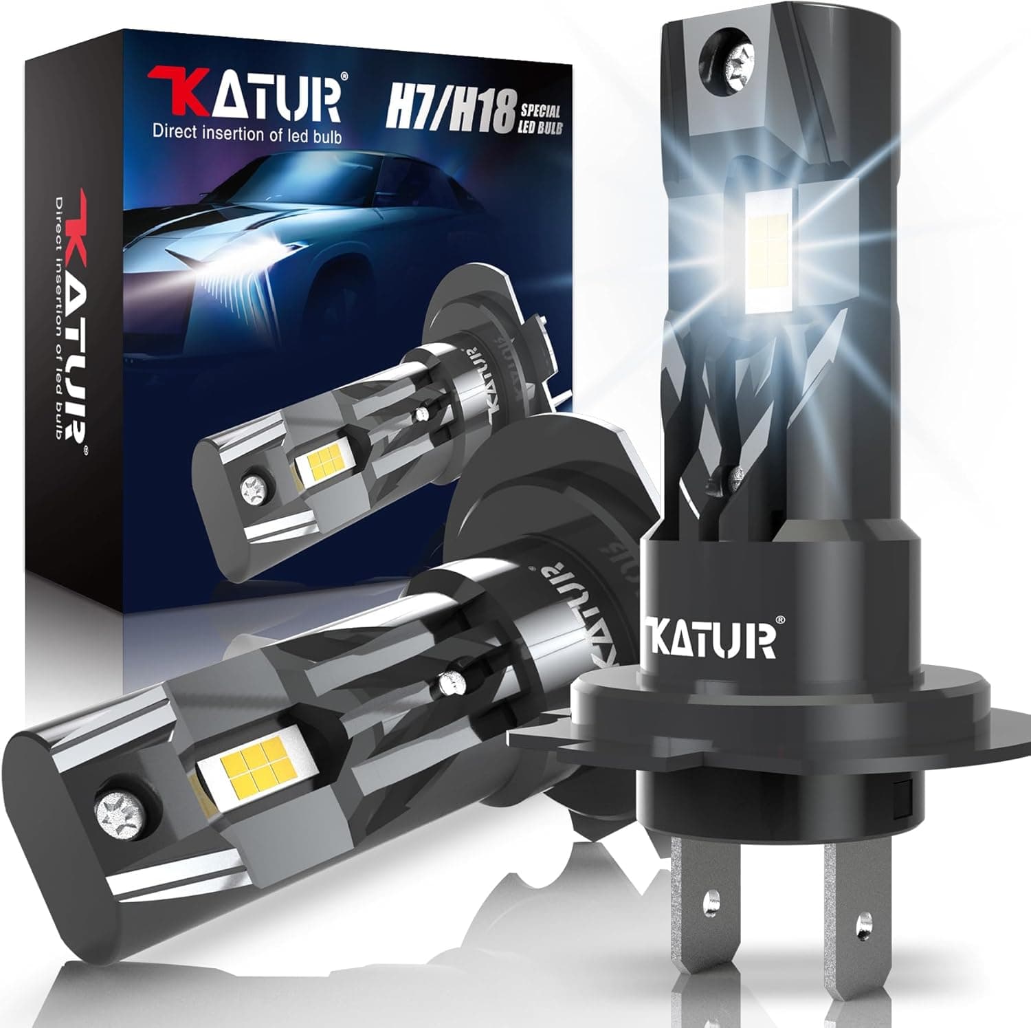 KATUR H7 Lampadine LED per fari 18000 lm 6000K 💡