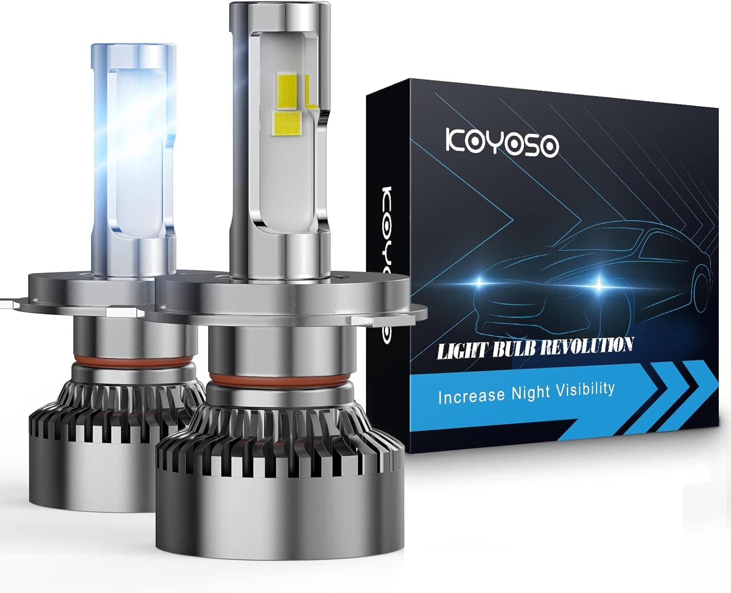 KOYOSO H4 lampadine LED 120W 20.000 lm per auto 💡