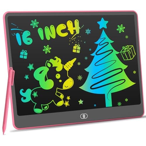 Lavagna LCD 16 pollici per bambini, rosa 🎨