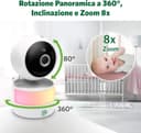 Thumbnail 6 de LeapFrog LF920HD baby monitor 7" 720p con visione notturna e sensori 📺