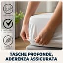 Thumbnail 3 de Lenzuola Matrimoniali 160x190 cm in microfibra anti-acaro 🛏️