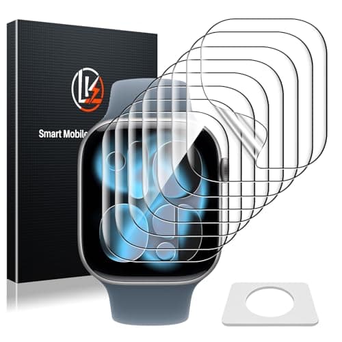 LK 8 Pezzi Pellicola protettiva per Apple Watch Series 11/10 46mm ⌚