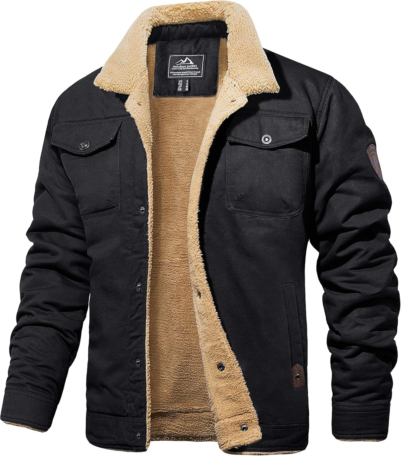 MAGCOMSEN Giacca invernale uomo bomber antivento in pile 🧥