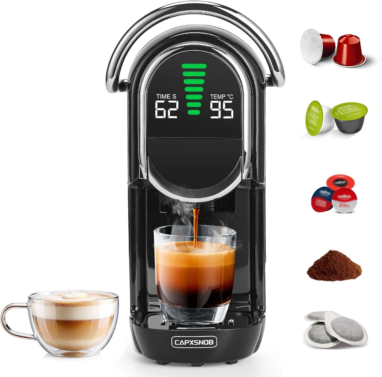 Magician1 Mini macchina da caffè 5in1 per cialde e capsule ☕