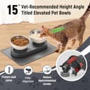 Thumbnail 4 de Marchul Ciotole per Gatti inclinate 15° con doppia ciotola 🐱