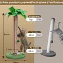 Thumbnail 1 de Meowoou Tiragraffi per gatti 84 cm con pista e palline 🐱