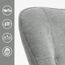 Thumbnail 5 de MEUBLE COSY Sedia a dondolo imbottita 66x84x97 cm 🪑