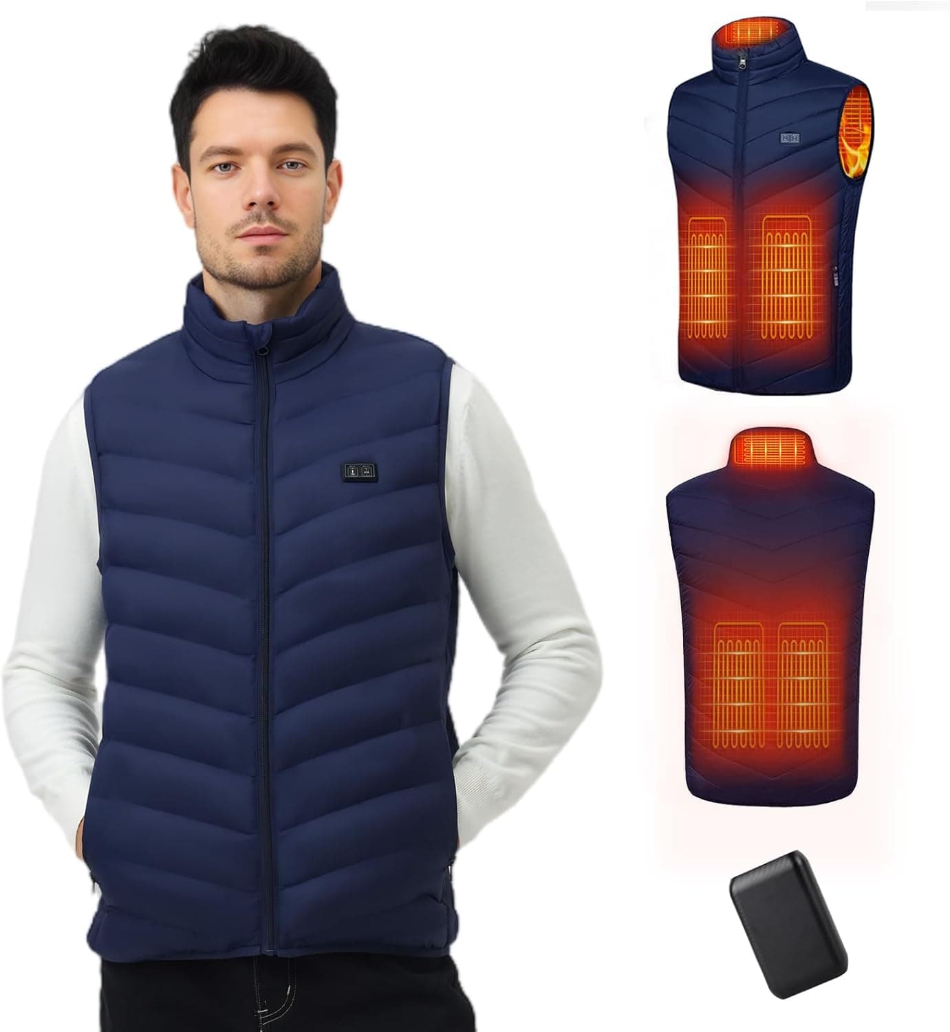 Mincoo Gilet riscaldabile USB 10.000 mAh per escursionismo 🧥