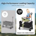 Thumbnail 1 de Naturehike Carrello da giardino pieghevole 50L, portata 120 kg 🧺