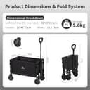 Thumbnail 5 de Naturehike Carrello da giardino pieghevole 50L, portata 120 kg 🧺