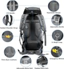 Thumbnail 5 de Night Cat zaino da trekking 70L per escursionismo e viaggio 🎒