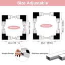 Thumbnail 1 de NIUXX Kit di accatastamento universale per lavatrice 46–66 cm 🧺