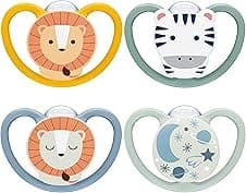 NUK Space Day & Night ciuccio 6–18 mesi, 4 pezzi 🍼
