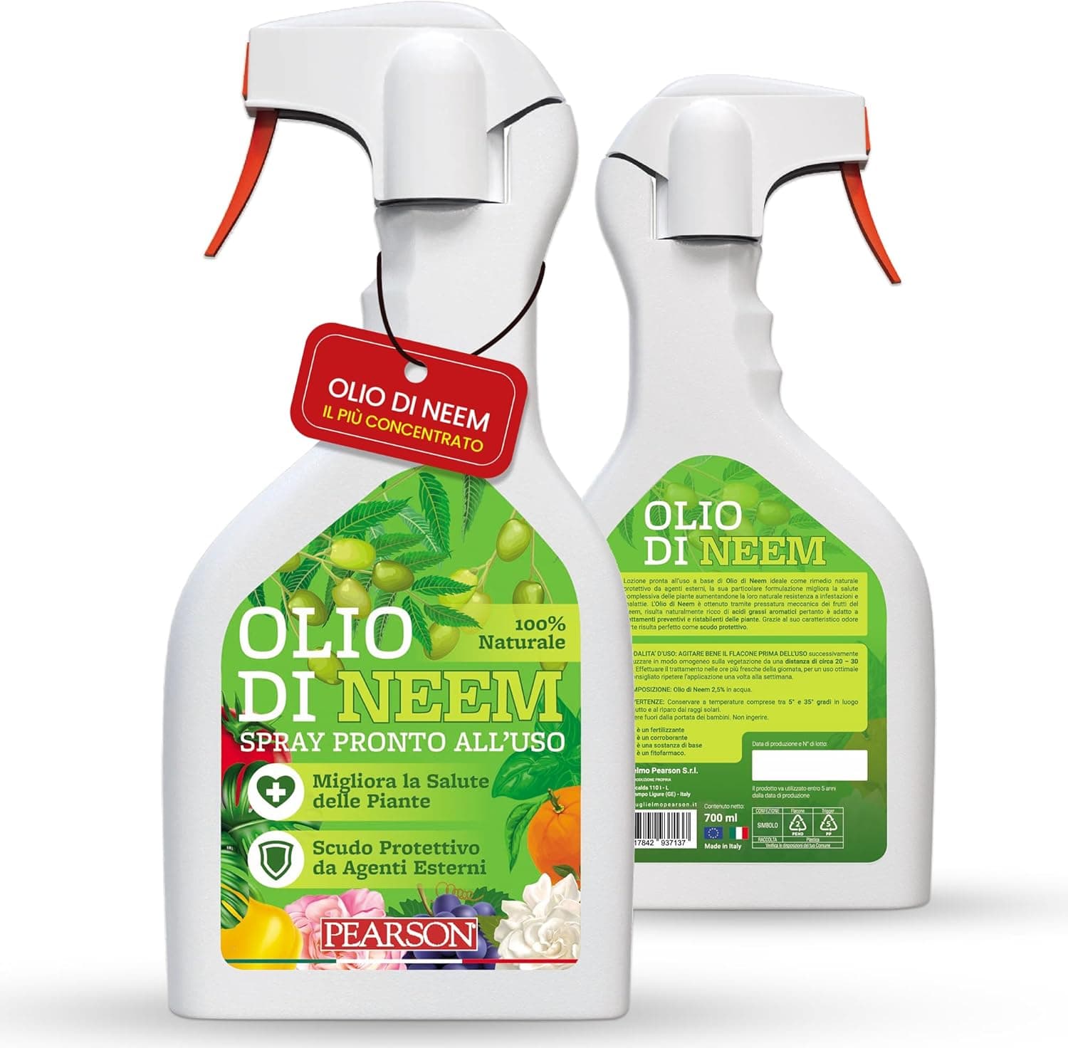 Olio di Neem 700 ml pronto all'uso per piante 🌿