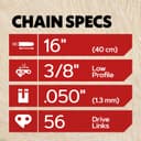 Thumbnail 2 de Oregon Catene 3/8" LP per motosega 56 maglie, 40 cm 🪚